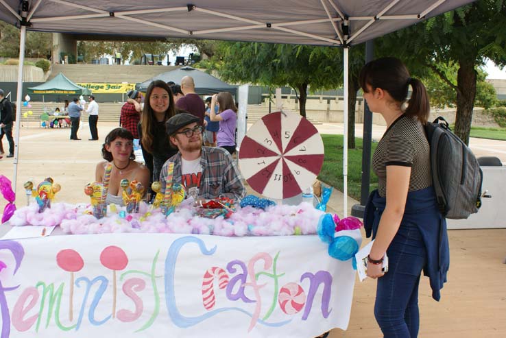 Students at Club Rush event