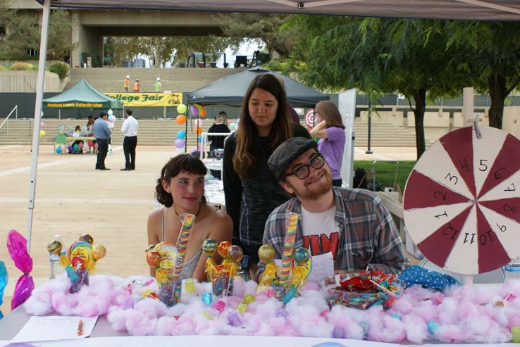 Students at Club Rush event