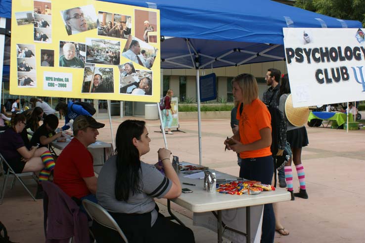 Students at Club Rush event