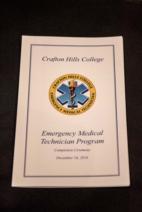 Students at EMT Graduation