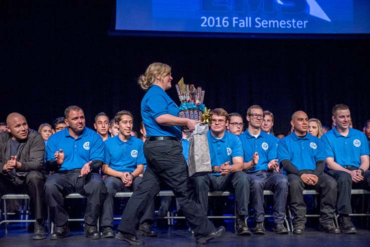 Students at EMT Graduation