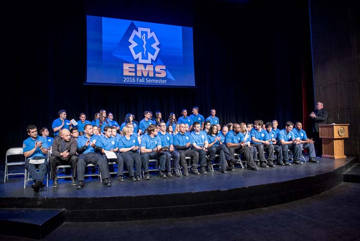 Students at EMT Graduation