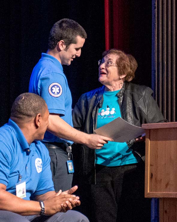 Students at EMT Graduation