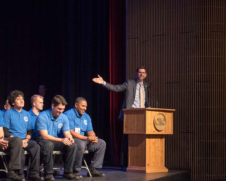 Students at EMT Graduation