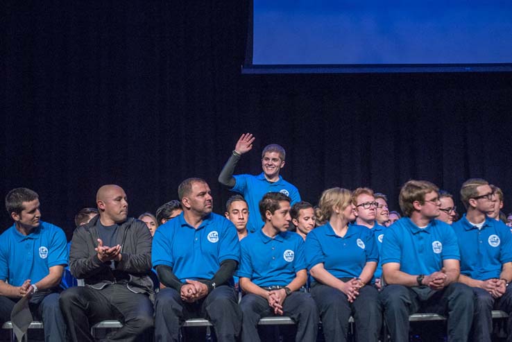 Students at EMT Graduation