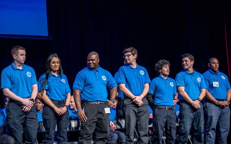 Students at EMT Graduation