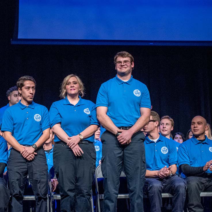 Students at EMT Graduation