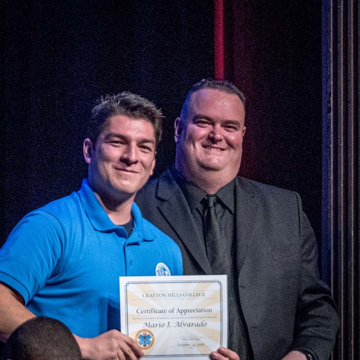 Students at EMT Graduation