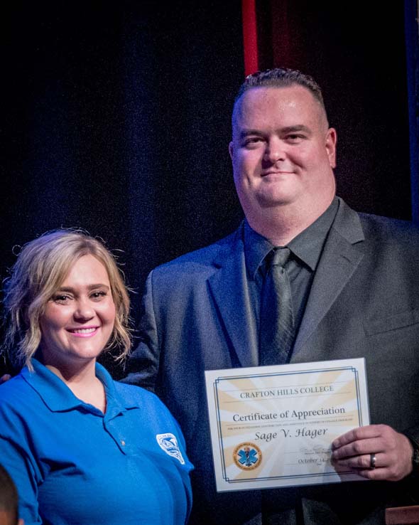 Students at EMT Graduation