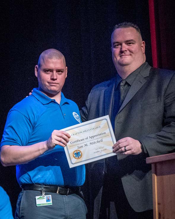 Students at EMT Graduation