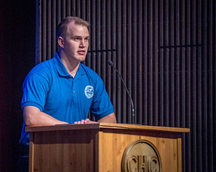 Students at EMT Graduation