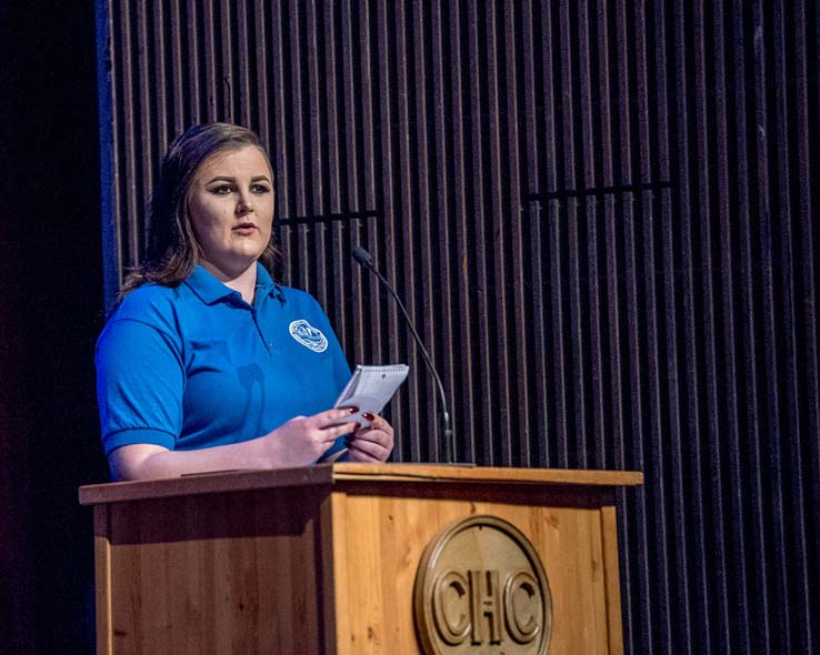 Students at EMT Graduation