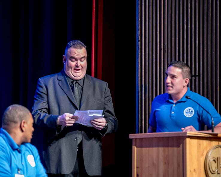 Students at EMT Graduation