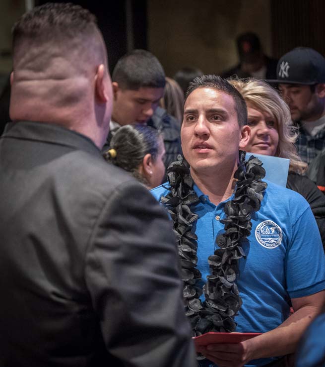 Students at EMT Graduation