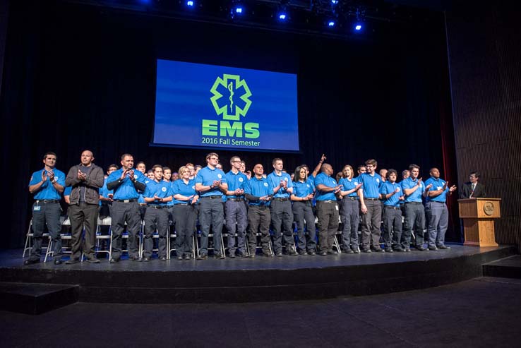 Students at EMT Graduation