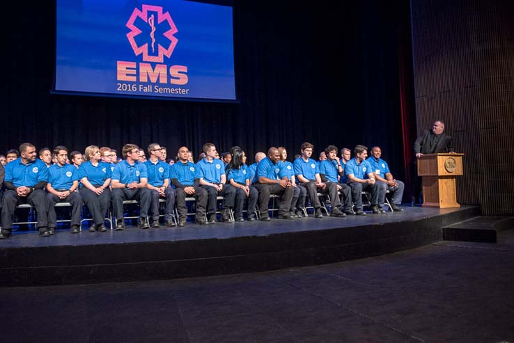 Students at EMT Graduation