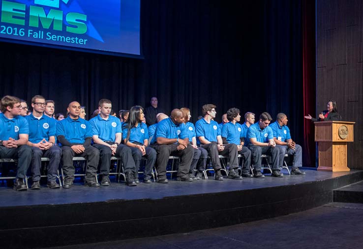 Students at EMT Graduation