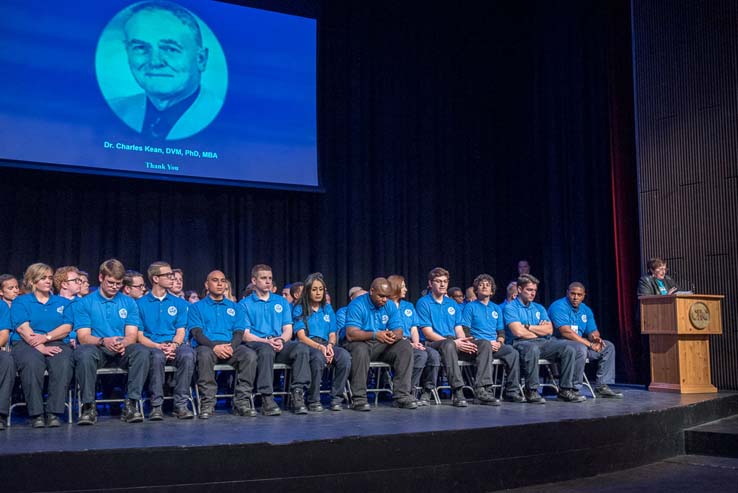 Students at EMT Graduation