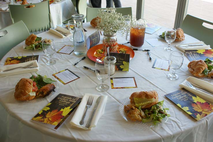 People enjoying the Friends luncheon