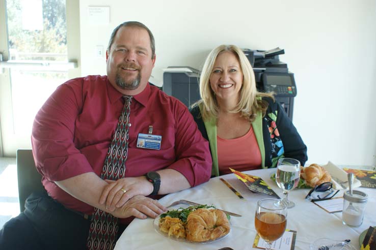 People enjoying the Friends luncheon