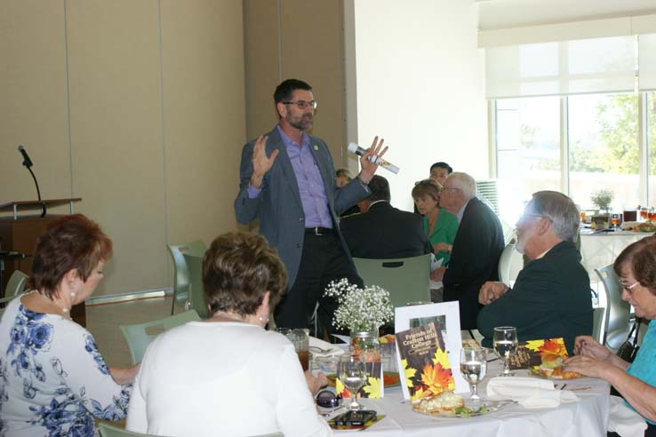 People enjoying the Friends luncheon