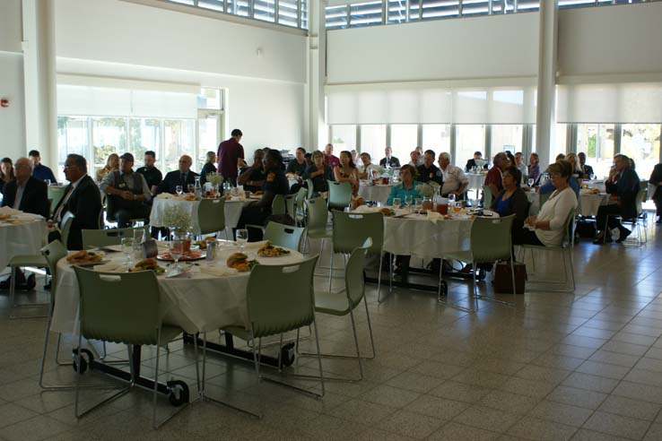 People enjoying the Friends luncheon