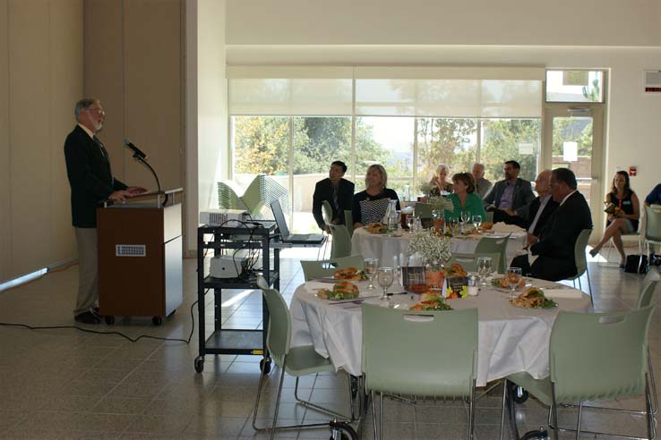 People enjoying the Friends luncheon