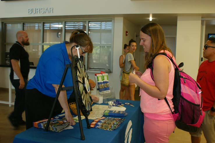 Students enjoying the Roadrunner Rally