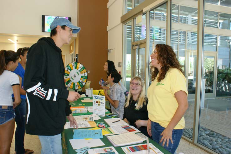 Students enjoying the Roadrunner Rally