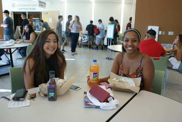 Students enjoying the Roadrunner Rally