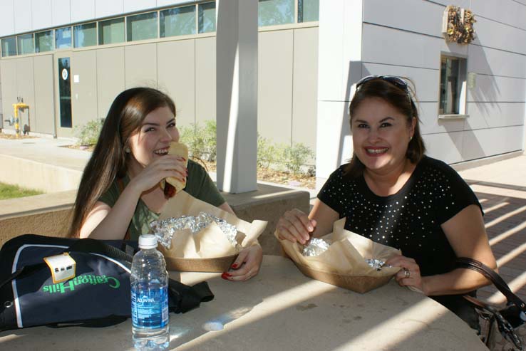 Students enjoying the Roadrunner Rally