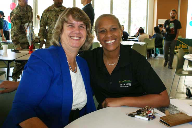 People enjoying the Veterans Thank You Luncheon