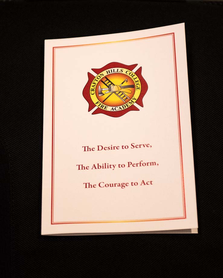 Graduation of Fire Academy Students