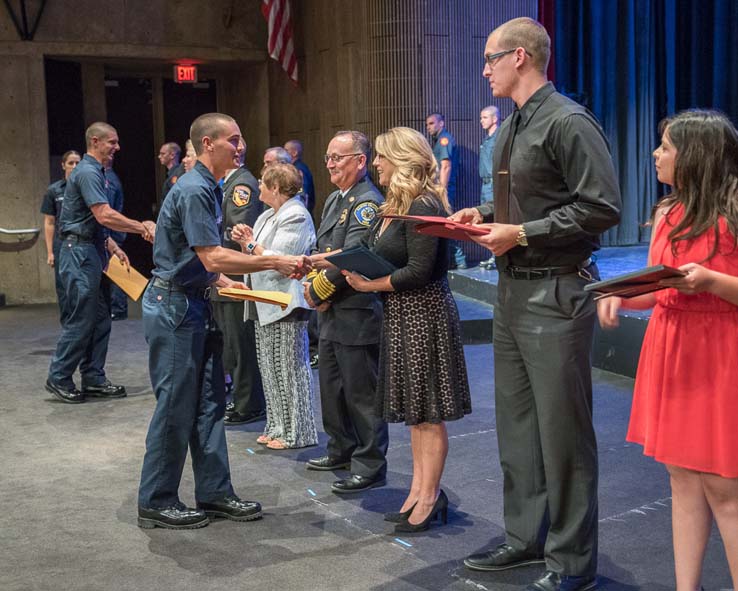 Graduation of Fire Academy Students