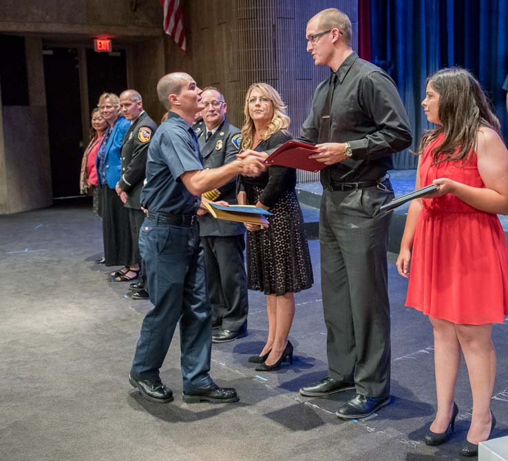 Graduation of Fire Academy Students