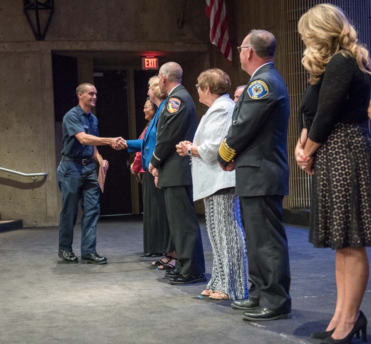 Graduation of Fire Academy Students