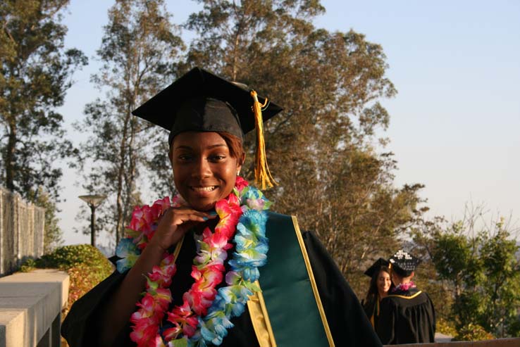 People celebrating commencement 2016