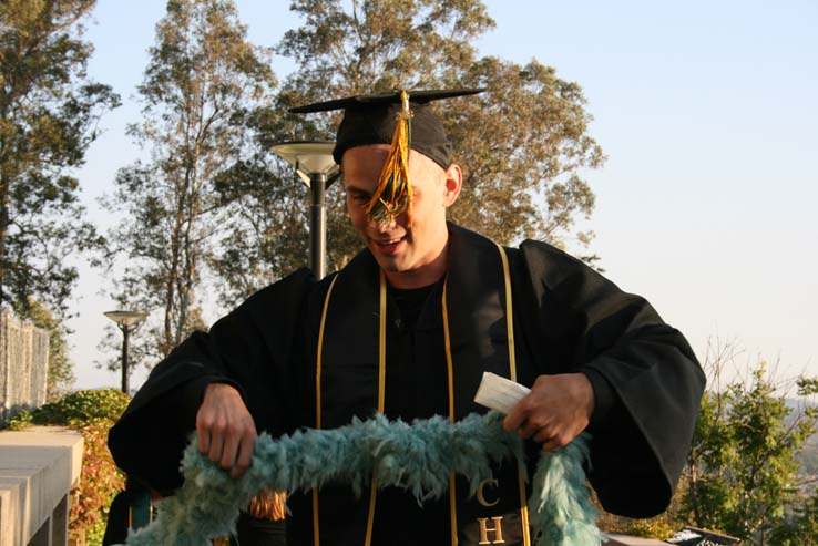 People celebrating commencement 2016