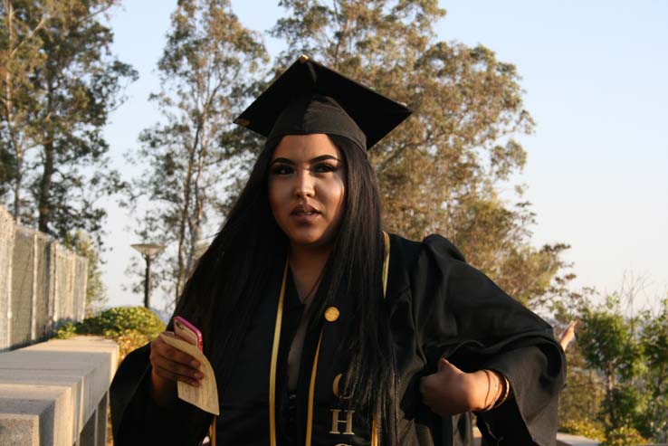 People celebrating commencement 2016