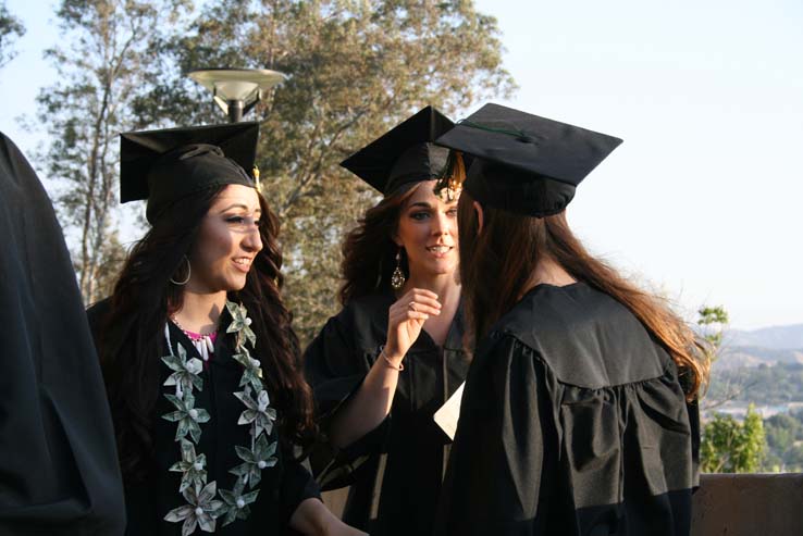 People celebrating commencement 2016