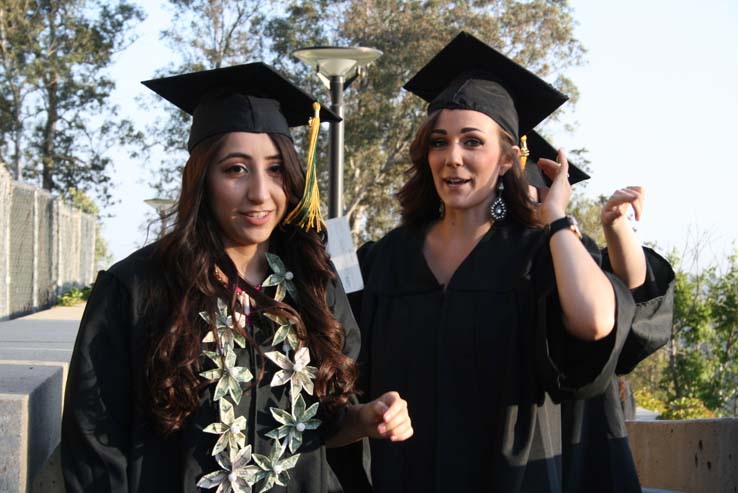 People celebrating commencement 2016