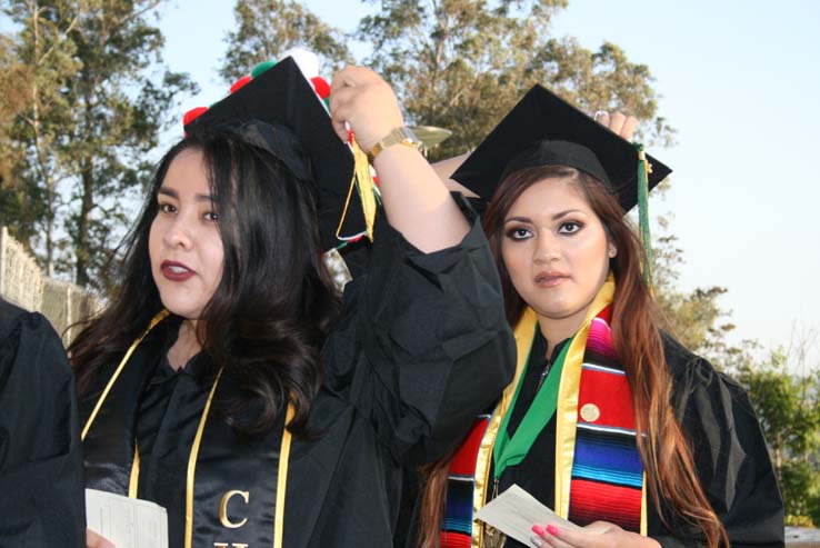 People celebrating commencement 2016