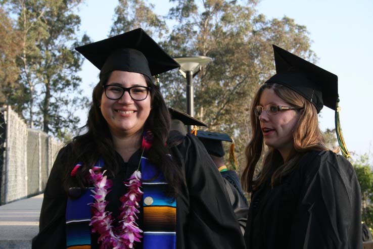 People celebrating commencement 2016