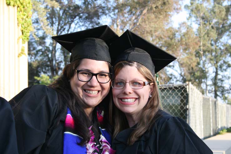 People celebrating commencement 2016