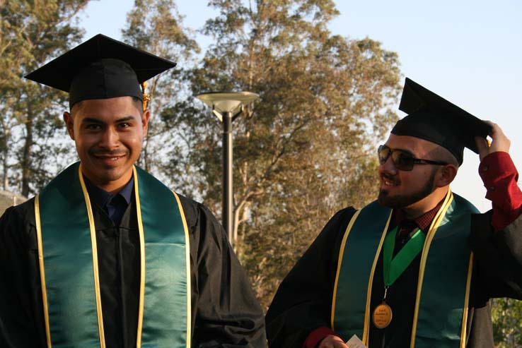 People celebrating commencement 2016