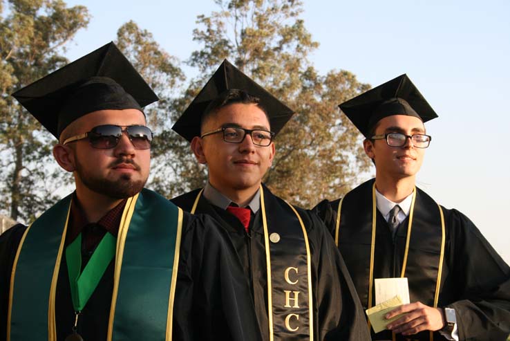 People celebrating commencement 2016