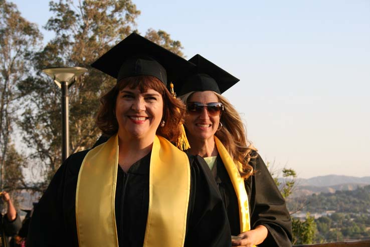 People celebrating commencement 2016