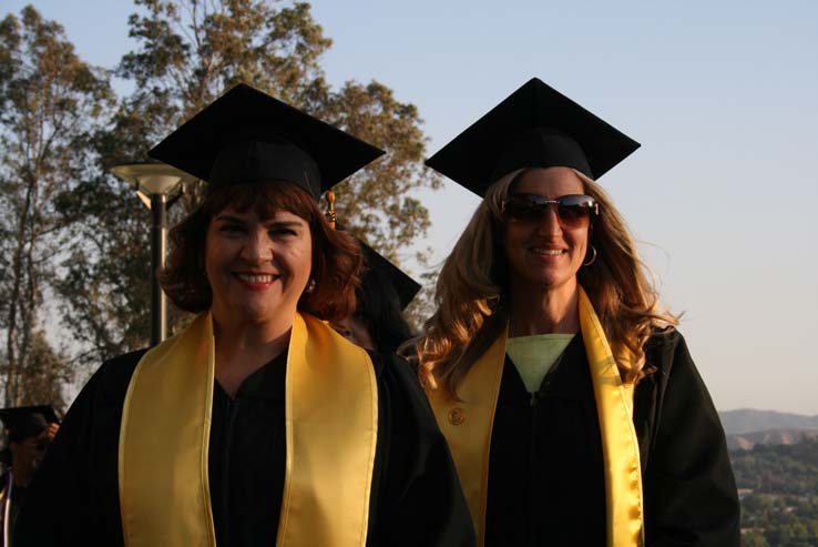 People celebrating commencement 2016