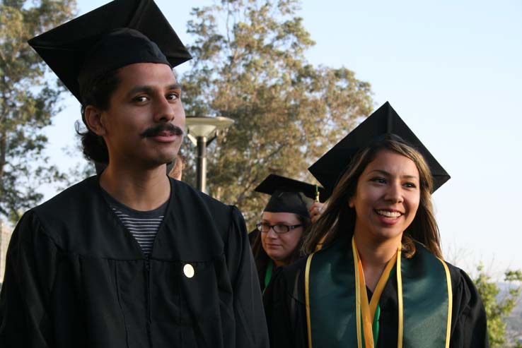 People celebrating commencement 2016