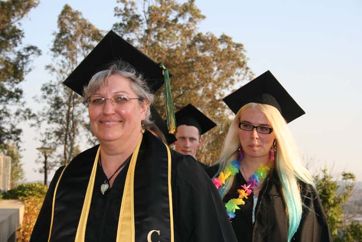 People celebrating commencement 2016